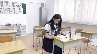 The school teacher fuck with his girl student in the classroom Cum in mouth台灣女學生放課後的口爆輔導