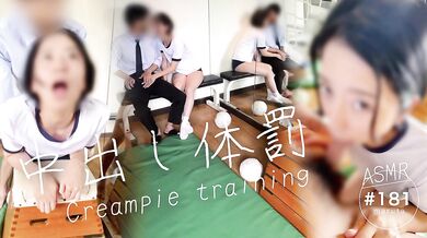 [Amateur creampie]sex with cute japanese｜Call students to the gym and cum