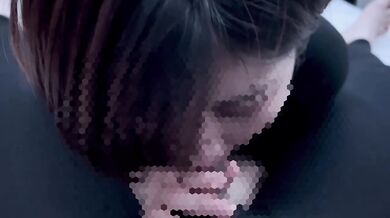 Erotic girlfriend excitedly says "delicious" as she is made to suck deep into her mouth.