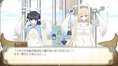【エロゲ実況(体験版)】#01 無気力天使ちゃんは性活学科の単位が足りない…。 ダウナー系金髪巨乳天使と真面目天使が壁尻状態で尻を揉まれて・・・(RPG人気神同人エロゲー Hentai game)