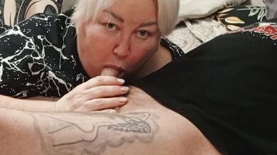 blowjob from stepmom and cum swallowing