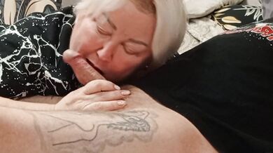 blowjob from stepmom and cum swallowing