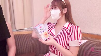 All-you-can-lick service with fresh cream on a very cute waitress's pussycreampie option included