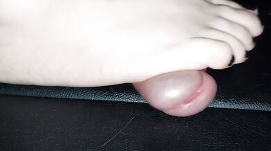 BBW CBT BWC Black Toenail COCK STOMP Footjob CUM ON TOES