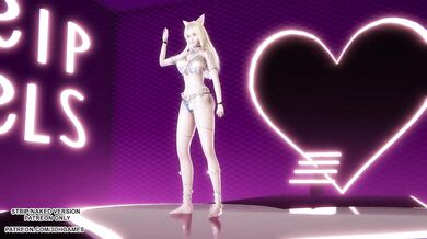 [MMD] Ahri Hot Erotic Dance League of Legends Hentai Uncensored 4K 60FPS