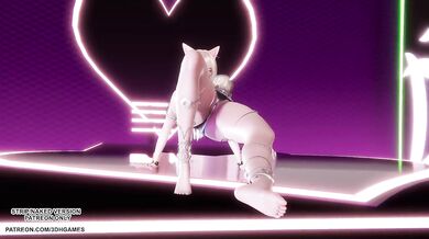 [MMD] Ahri Hot Erotic Dance League of Legends Hentai Uncensored 4K 60FPS