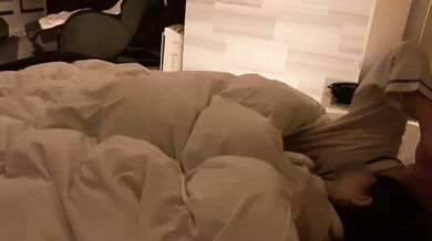 Our first love hotel In the morning An amateur couple who do creampie SEX ／Japanese hentai