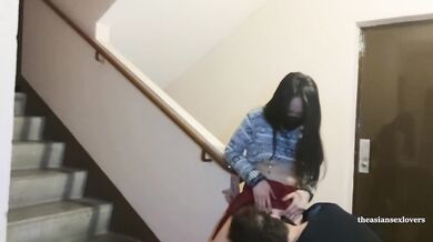we fuck in the stairwell of a friend's building