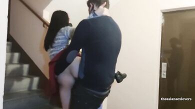 we fuck in the stairwell of a friend's building