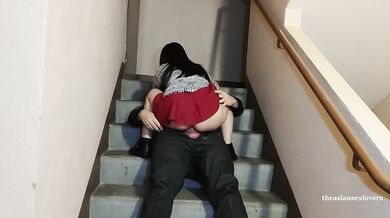 we fuck in the stairwell of a friend's building