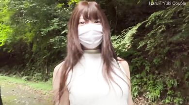 【素人】透明感抜群の色白彼女と野外で生SEX精子大量注入 素人カップル/美少女/色白美乳/中出し/フル動画(26分)/일본여대생과질내사정섹스