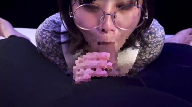 College girl student cum in mouth with blowjob before going out