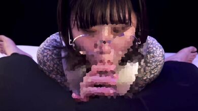College girl student cum in mouth with blowjob before going out