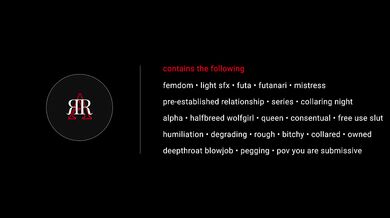 Erotic Audio | Howling Night Mistress Futanari | Rough FemDom Futa Free Use BDSM Role Play