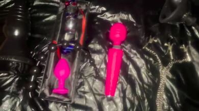 POV Valentine's Day submissive slut session toys spanking anal double penetration multiple orgasm