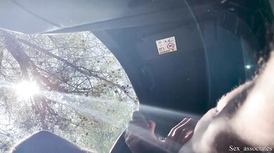 Public Dick Flash! A Naive Teen Caught Me Jerking Off in the Car on a Hiking Trail and Helped Me Out