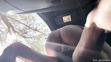 Public Dick Flash! A Naive Teen Caught Me Jerking Off in the Car on a Hiking Trail and Helped Me Out