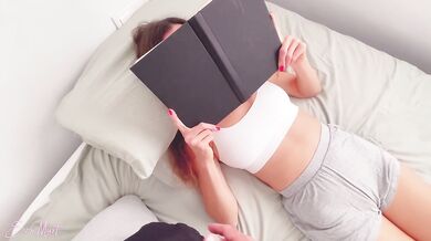 Free Use Stepsis ignoring handjob and fuck while reading book - EVA MYST