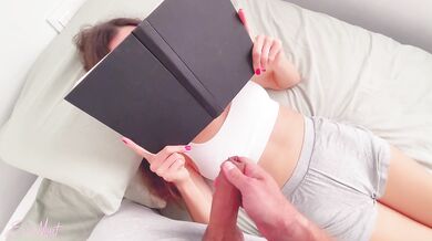 Free Use Stepsis ignoring handjob and fuck while reading book - EVA MYST