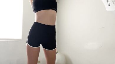 Hot College Girl Naked Stretch Dont Cum Challenge