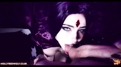 Teen Titans. Raven Gets Cumshot from Pussy to Mouth - MollyRedWolf