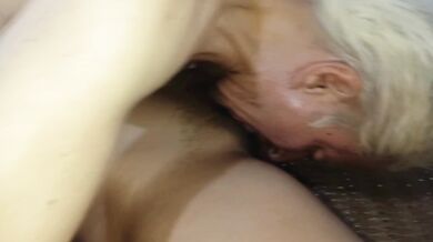 Perverted dirty old man secretly fucking his stepdaughter