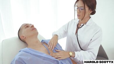 Sexual pervert is cured by Dr. Ashley Sanz by letting himself be fucked like a whore