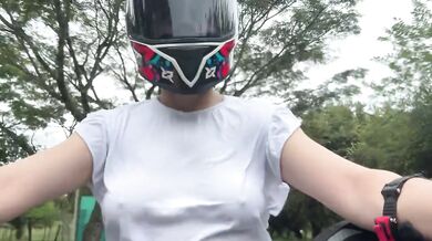 I Picked Up My Favorite Client From DIDI Without A Bra and Touch My Big Tits Again