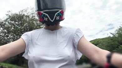 I Picked Up My Favorite Client From DIDI Without A Bra and Touch My Big Tits Again