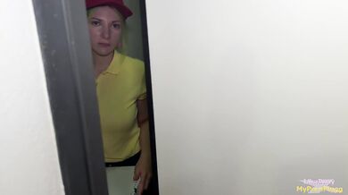 "DON'T CALL MY MANAGER!" I seduced and fucked the delivery girl.