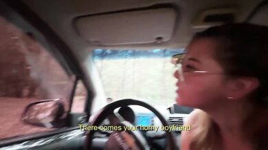 I cheat on my boyfriend right in his face. He has no idea what's happening inside the car.