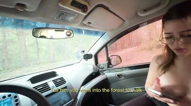 I cheat on my boyfriend right in his face. He has no idea what's happening inside the car.