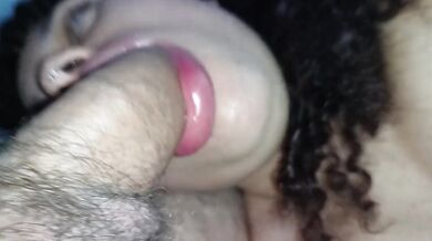 daddy cums on my giant lips, i love drinking milk for breakfast