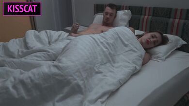 Step mom came to step son's house after fight with husband and fuck in share bed till get cum inside