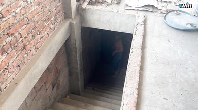 Stepdaughter has sex with the perverted bricklayer, he left my pussy full of milk, real homemade