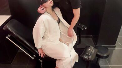 A perverted girlfriend who is tied to a restraint table and repeatedly tortured with toys