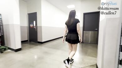 Public sex in the bathroom with a stranger at the mall- almost got caught