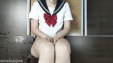 Look how creamy and delicious the Japanese schoolgirl is