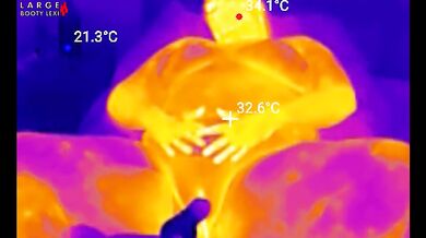 First BBC Sex Machine Fuck: Oiled Up BBW Cums Hard on Your Massive Cock, 15 Min Ride and Cum Countdown, POV Thermal