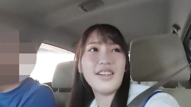 Cute Japanese Idol①Access the back red.Suddenly gave me blowjob & handjob in the car.