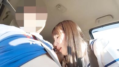 Cute Japanese Idol①Access the back red.Suddenly gave me blowjob & handjob in the car.