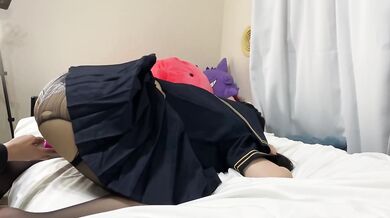 地雷彼女のコスプレ。タイツを破ってお仕置き中出しＳＥＸ