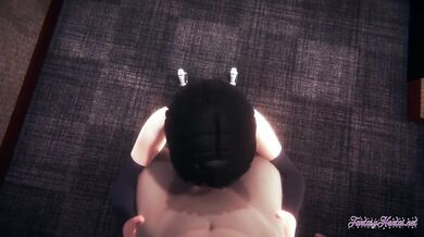 Naruto Hentai - Sarada Blowjob with POV (Uncensored)