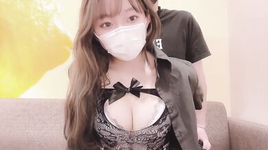 Enjoying the big tits of a super cute 18 year old in a private photo shoot
