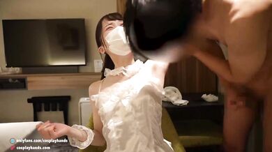 Japanese ballerina gives a guy an armpit job