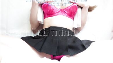 Y2K Japanese High school students enjoy clit orgasm before school.