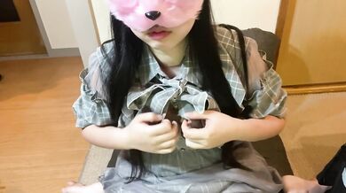Masturbation in plain clothes of a chubby married woman