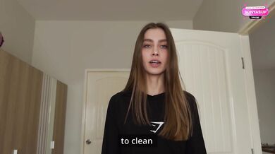 You didn't clean your room again? I'll be mad and you'll pay with your dick.