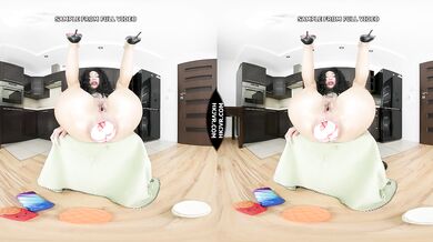 VR: Hotkinkyjo extreme insertions & prolapse in return of the anal shopping basket girl this time in 3D