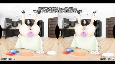 Hotkinkyjo extreme insertions & prolapse in return of the anal shopping basket girl this time in 3D